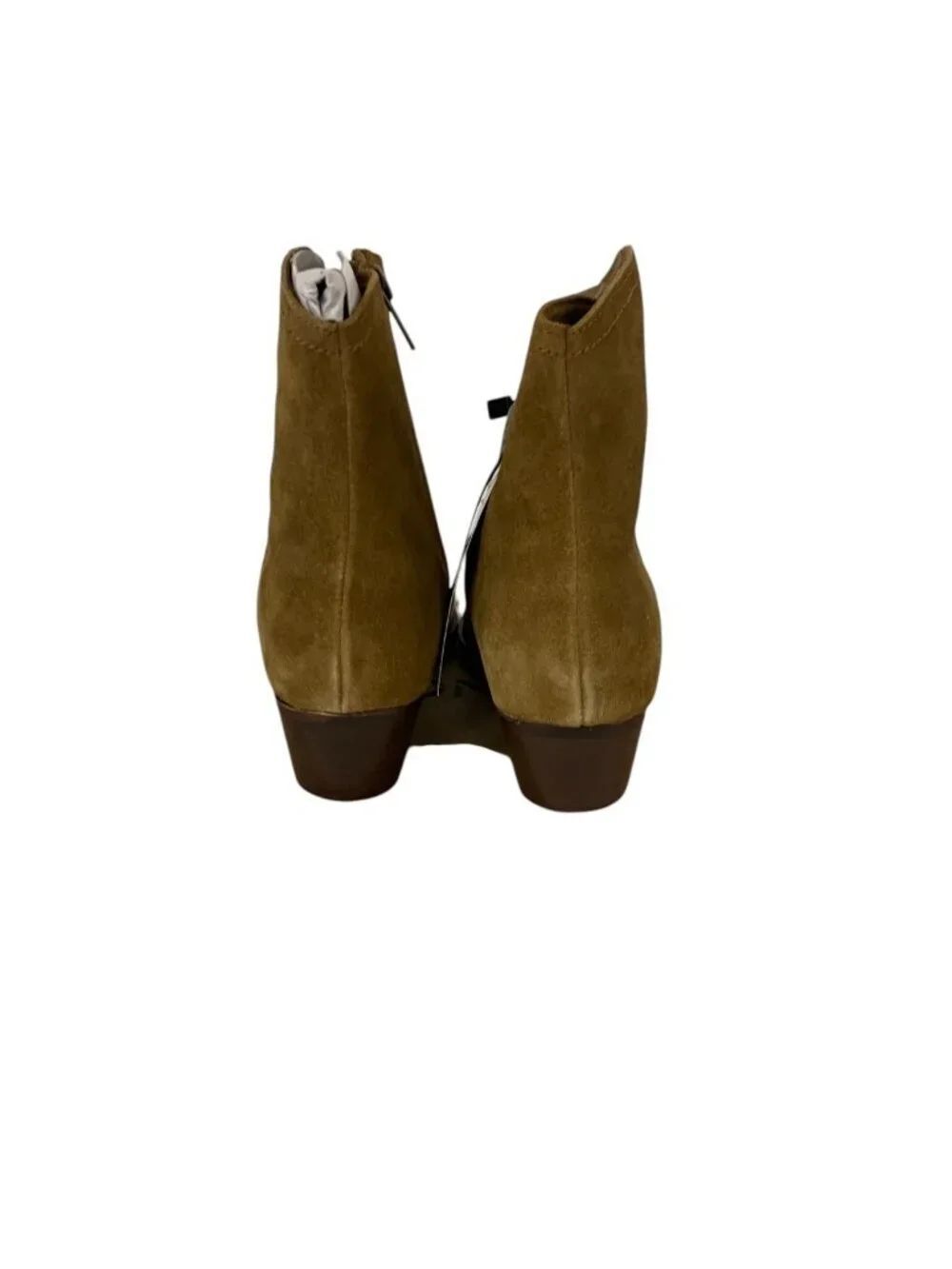 Mango Womens Cruce Ankle Boots EU 38 US 7 Tan Suede Western Pointed NWB - Picture 4 of 10
